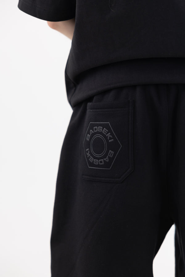 10MM LOGO SWEATPANTS BLACK/BROWN